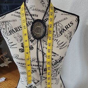 Bolo Tie Mens Vintage Snake Skin Bolo Tie